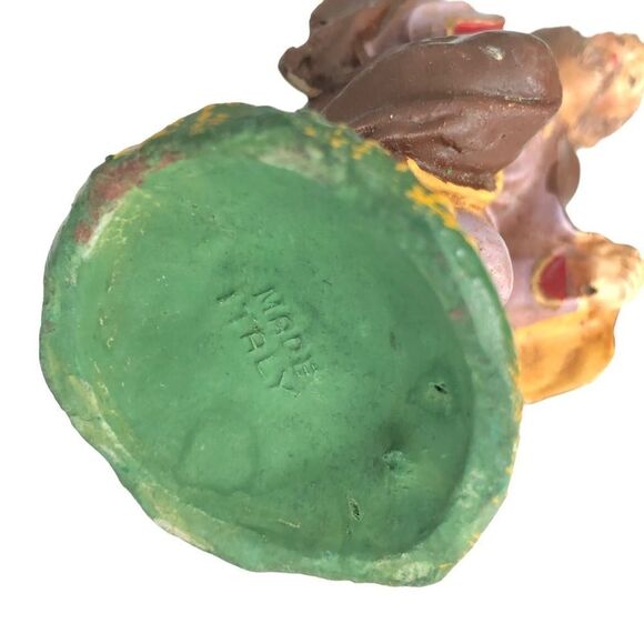 19 PIECE POSSIBLY ANTIQUE HAND PAINTED NATIVITY MADE IN ITALY - Picture 10 of 16